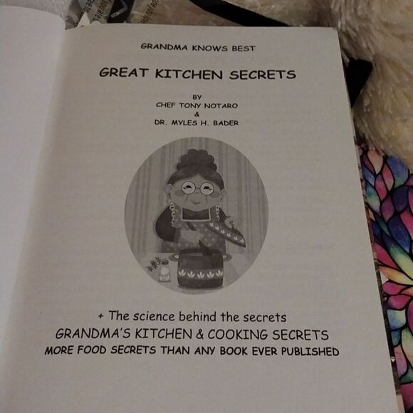 NWOT Grandma Knows Best   Great Kitchen Secrets Chef Tony Notaro - Picture 8 of 8